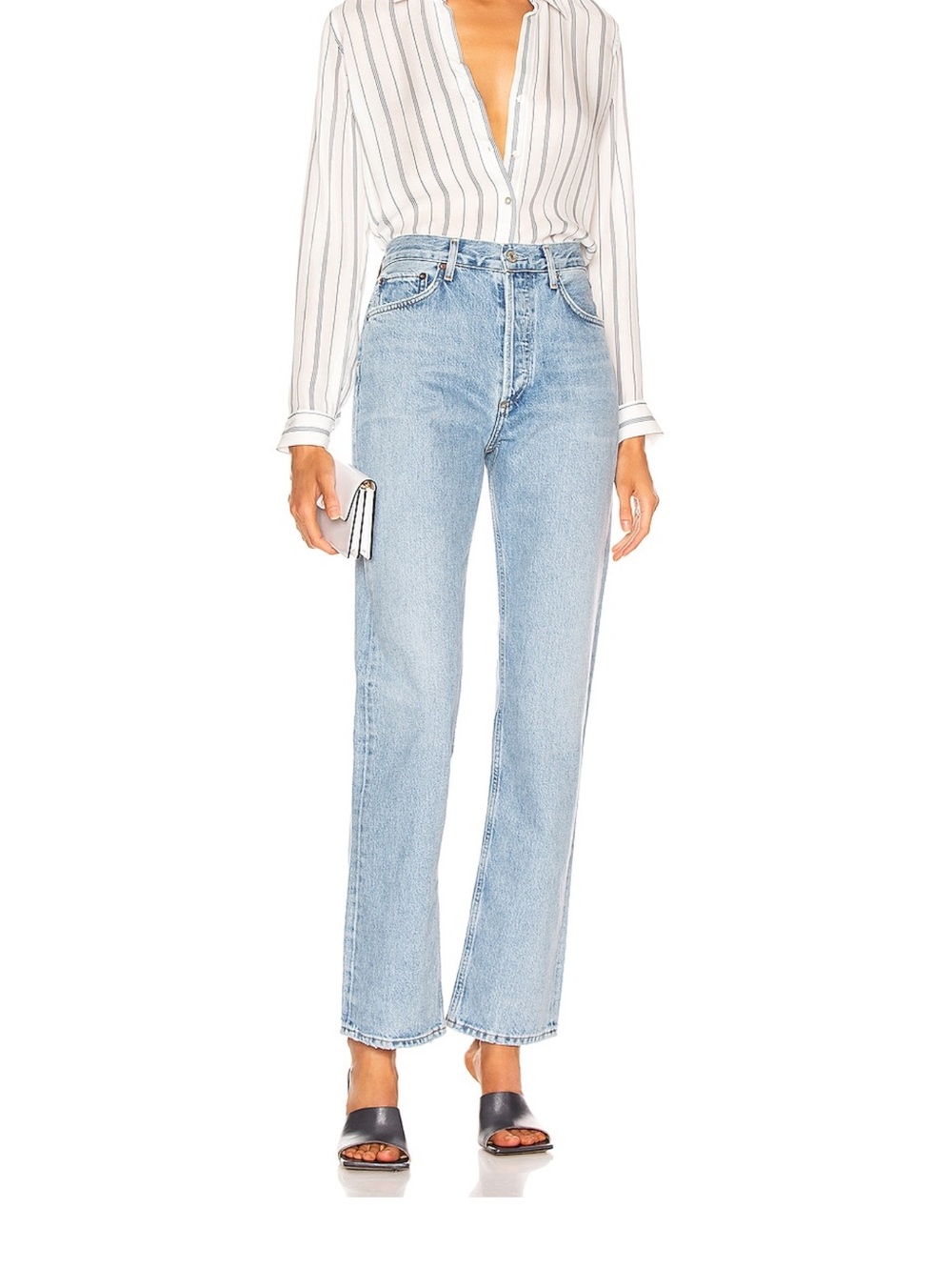 AGOLDE Lana Straight Jeans Riptide Size 29 NWT